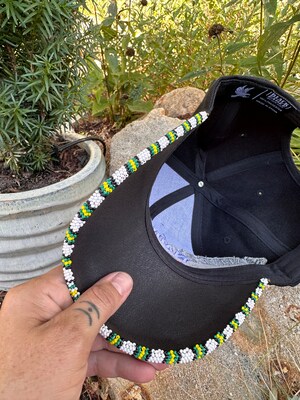 Native american hot sale beaded baseball caps